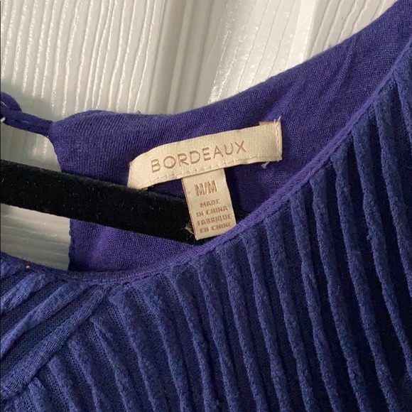 Bordeaux Navy Blue Dress - Picture 4 of 7